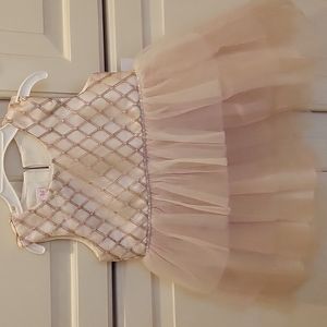Bonnie baby dress with tulle bottom and diaper cover